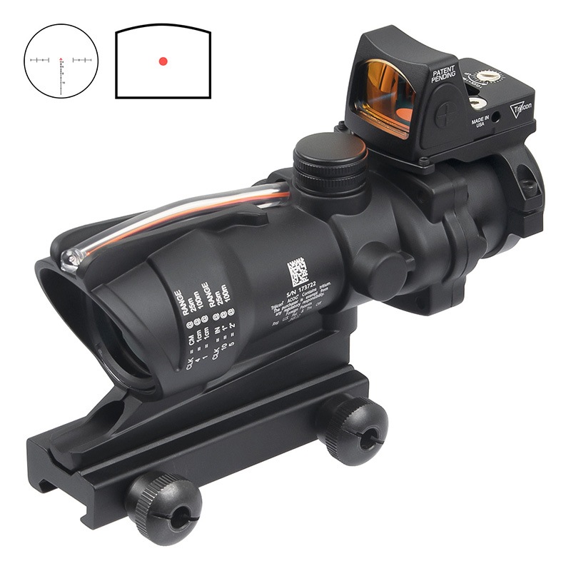 TR ACOGタイプ 4×32集光レッドファイバースコープ/RMRセット (Chevron