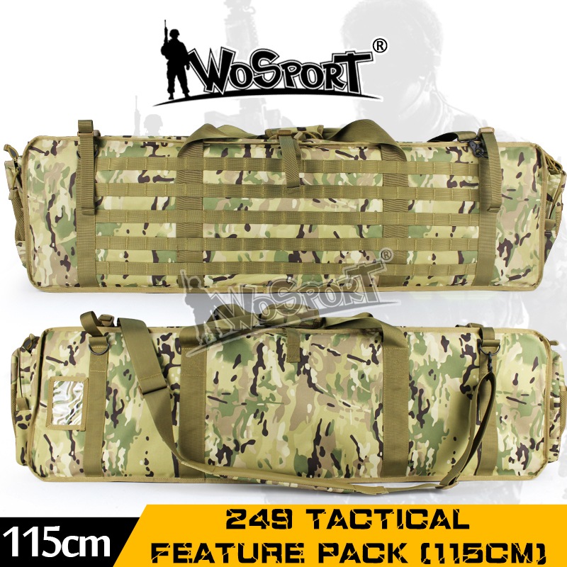 WoSporT 249タクティカルガンケース(115cm) BK | サバゲー装備品