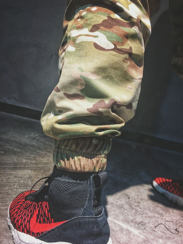 EmersonGearS カモフラージュリブパンツ マルチカム BKジッパー 36