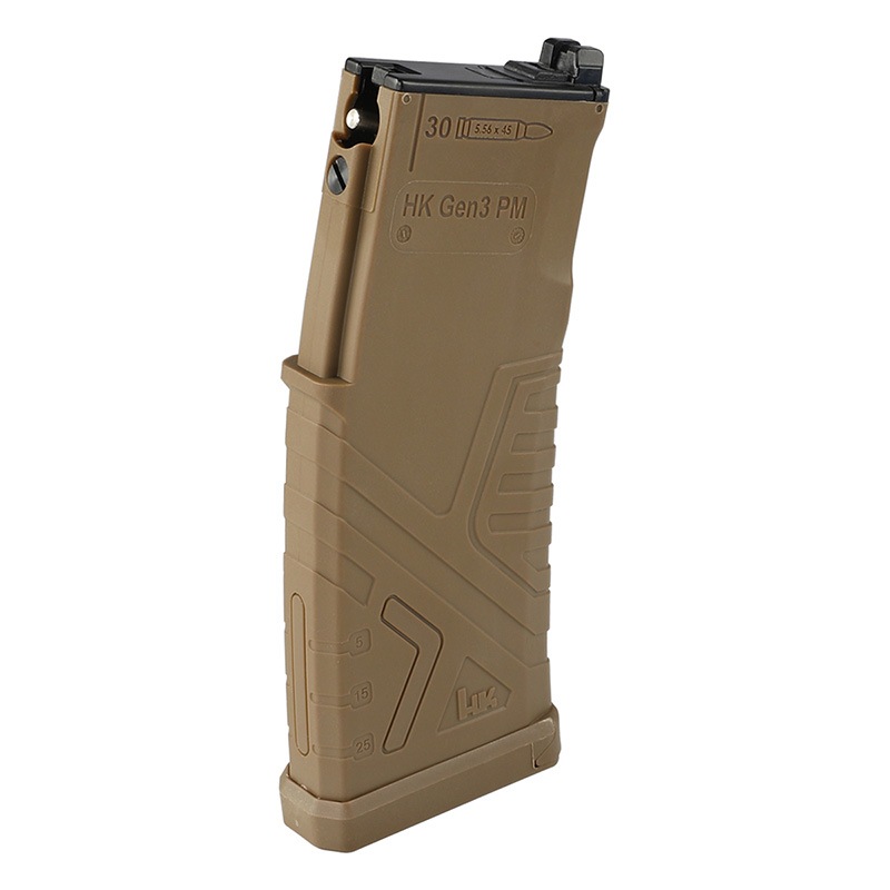 GHK CO2マガジン HK Gen3 PMスタイル HK416 AR M4用 FDE スペア