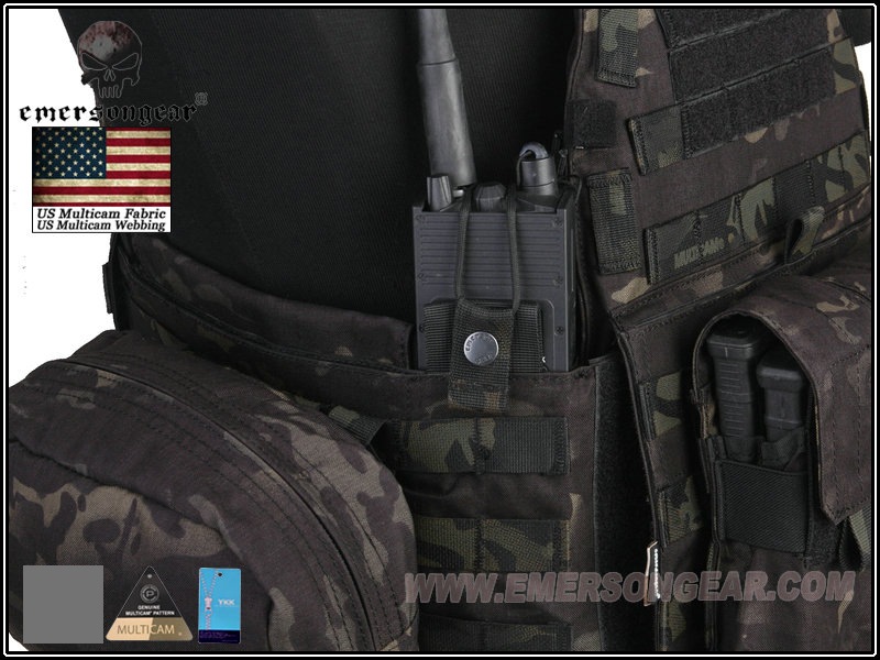 EMERSON LBT6094Aスタイル プレートキャリア 3ポーチ付 マルチカム