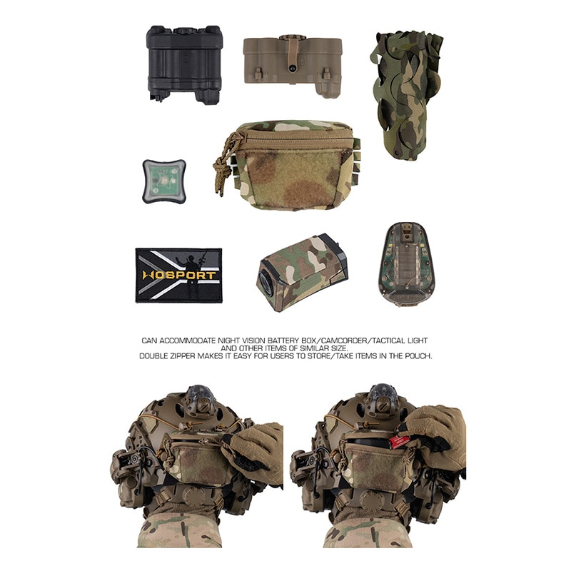 MULTICAM正規生地 ポーチセット サバゲー用・4点セット WoSporT SC タイプ ヘルメット マルチ ポーチ MultiCam | サバゲー装備