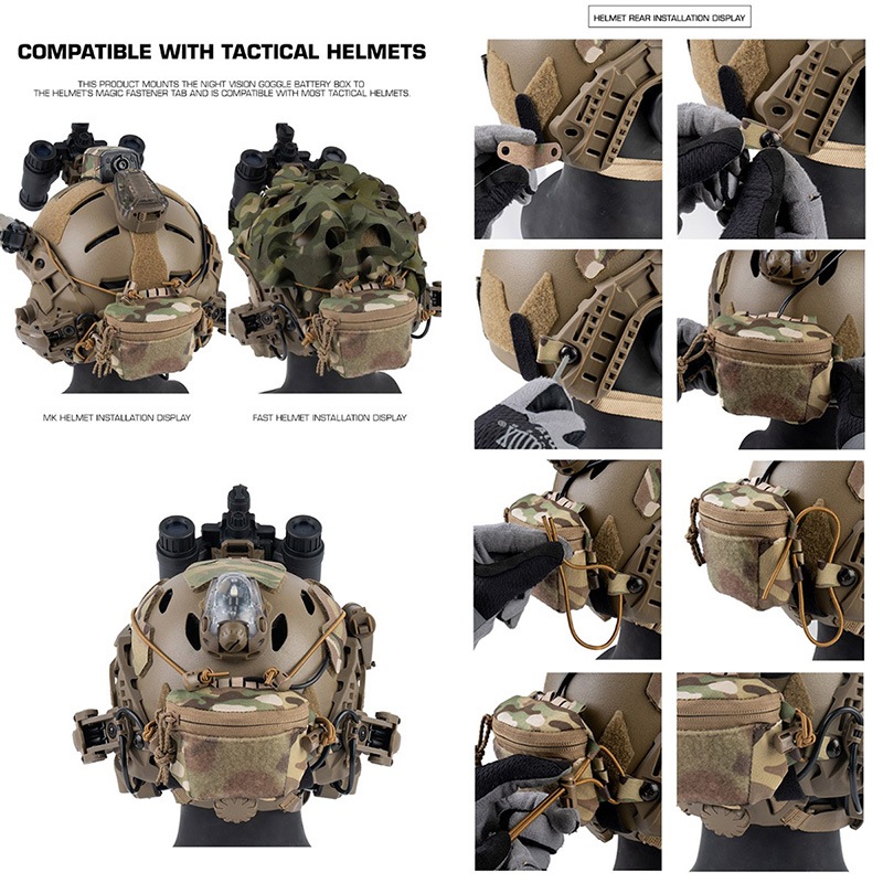 MULTICAM正規生地 ポーチセット サバゲー用・4点セット WoSporT SC タイプ ヘルメット マルチ ポーチ MultiCam | サバゲー装備