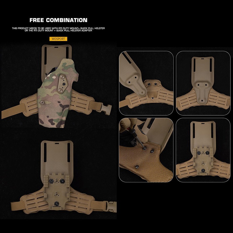WoSporT SCスタイル SKV2(Side Kick V2) ホルスターパッド RG