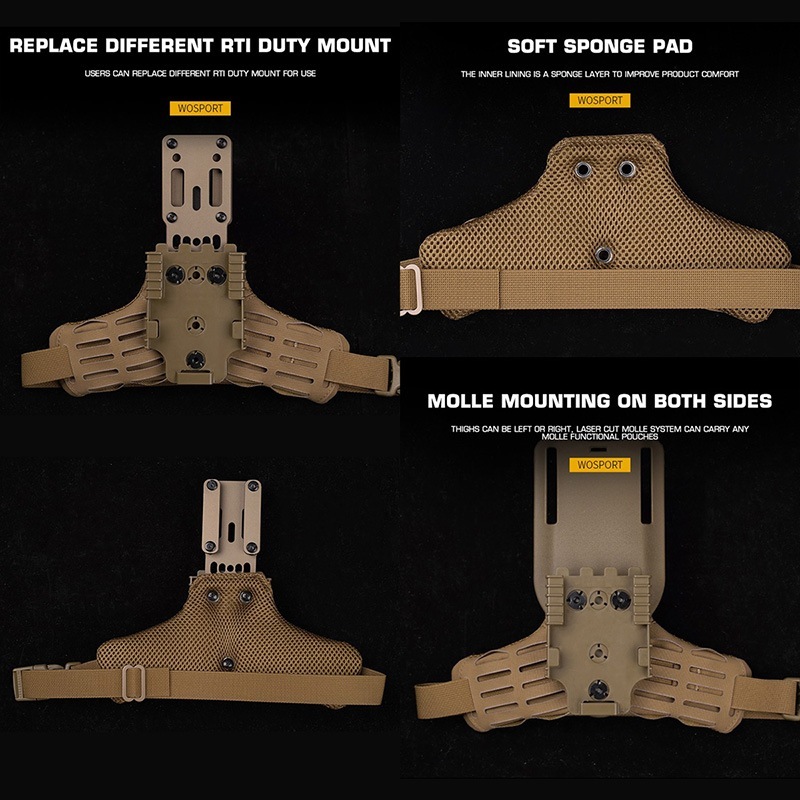 WoSporT SCスタイル SKV2(Side Kick V2) ホルスターパッド RG