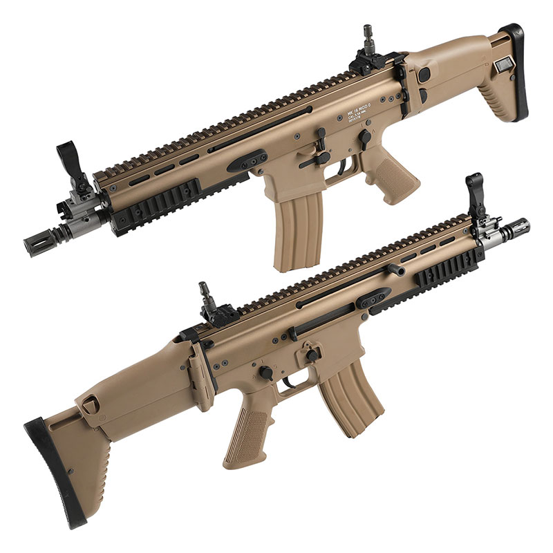 48Hセール】WE SCAR-L ガスブローバックライフル DE | エアガン本体