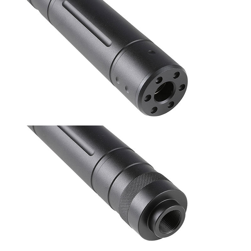 CYMA HY-147A Φ32×155mmサイレンサー (NAVY SEALs Skull Frog刻印/14mm