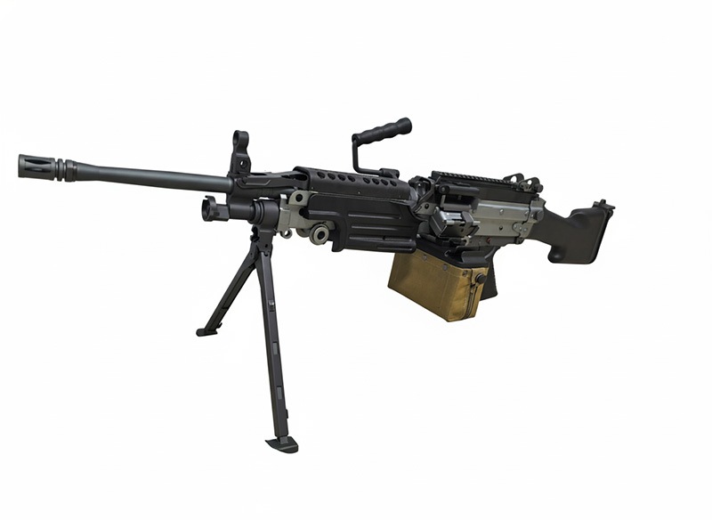 TOP M249軽機関銃　LMG 電動ガン M249 mk1 ミニミ 軽機関銃 LMG 【2500連発】A&K 電動ガン マック堺