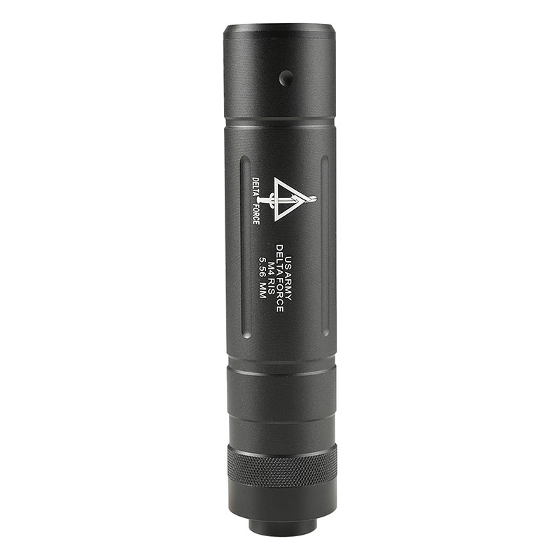 信管パーツ 模擬弾頭 金属製 ダミー き製信管刻印あり CYMA HY-147S Φ32×155mmサイレンサー (HK刻印/14mm逆ネジ