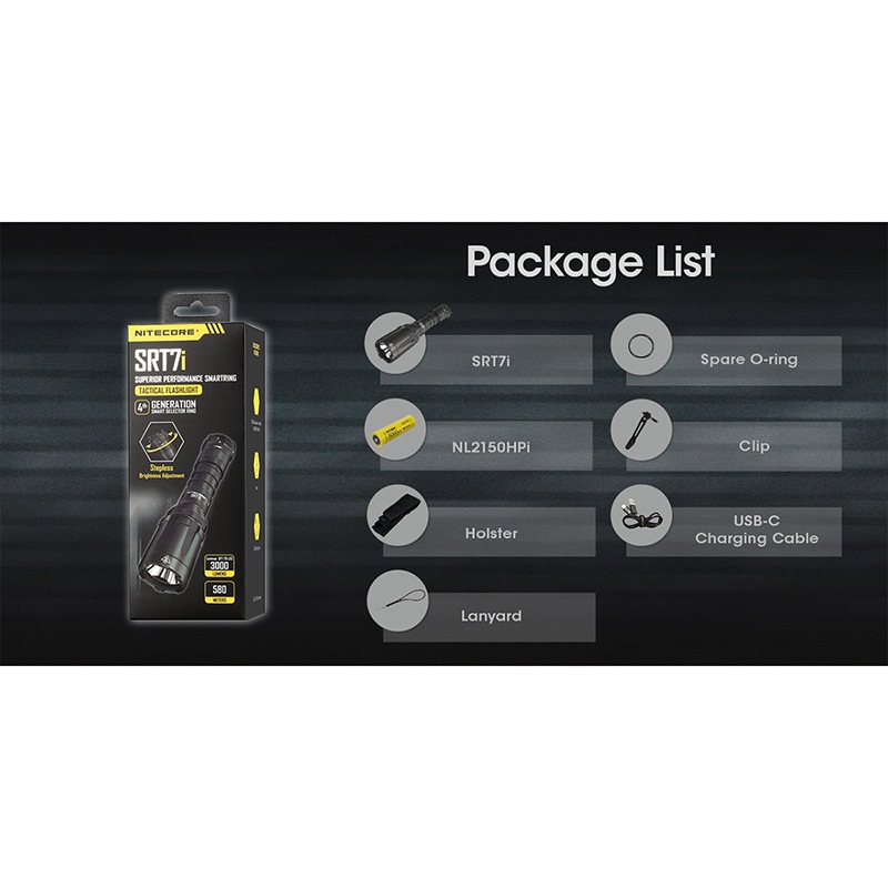 NITECORE(ナイトコア) SRT7i スマートセレクターリング搭載