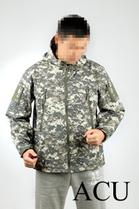 訳あり　Tad gear ソフトシェル　ワッペン付き TAD GEARタイプ ソフトシェルジャケット ACU | サバゲー装備品,ウェア