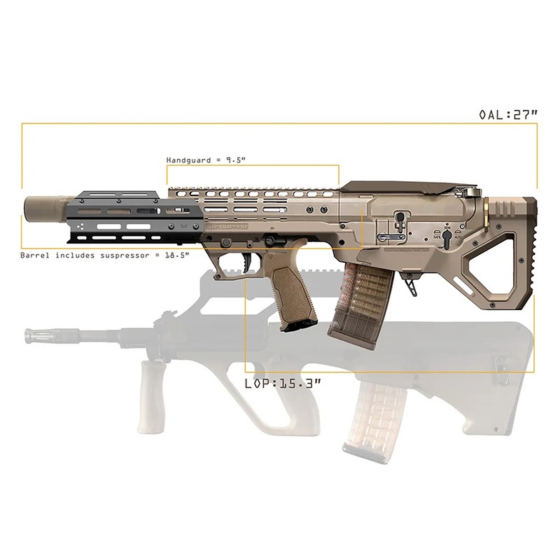 SRU PRECISION SARB-15/AR-15 ֥ѥåץ㡼å Black GBB AIRSOFT Ver.