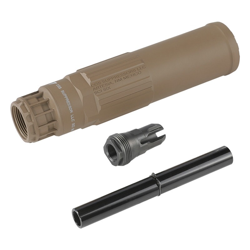Airsoft Artisan CGS SCI-SIX タイプ ダミーサイレンサー & 3Prong