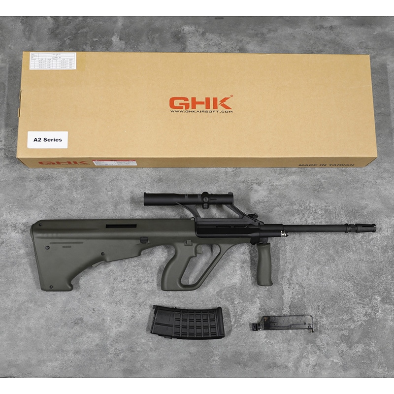 訳あり品】GHK Steyr AUG A2 GBBR OD (JP Ver.)【同梱不可