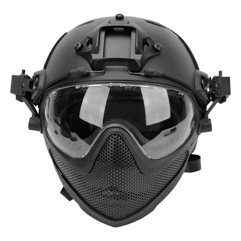 WoSporT パイロットタクティカルヘルメット (スチールメッシュ ver.) L