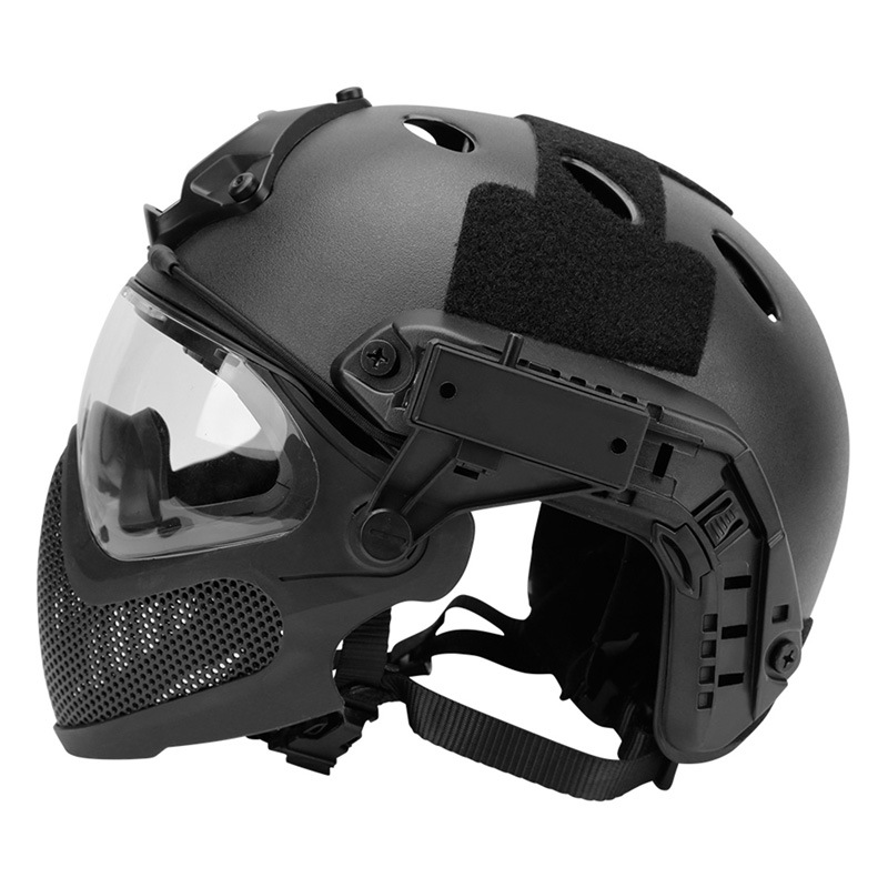 WoSporT パイロットタクティカルヘルメット (スチールメッシュ
