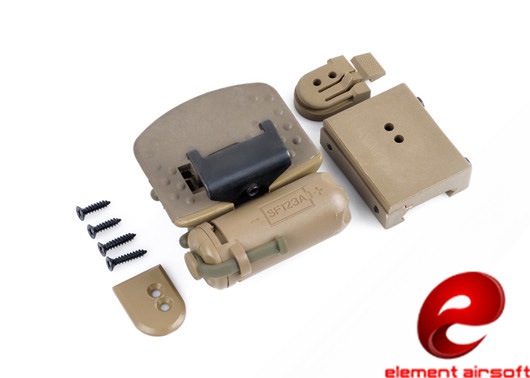 ELEMENT SFタイプ ヘルメットライトセット Gen.2 DE | 光学機器