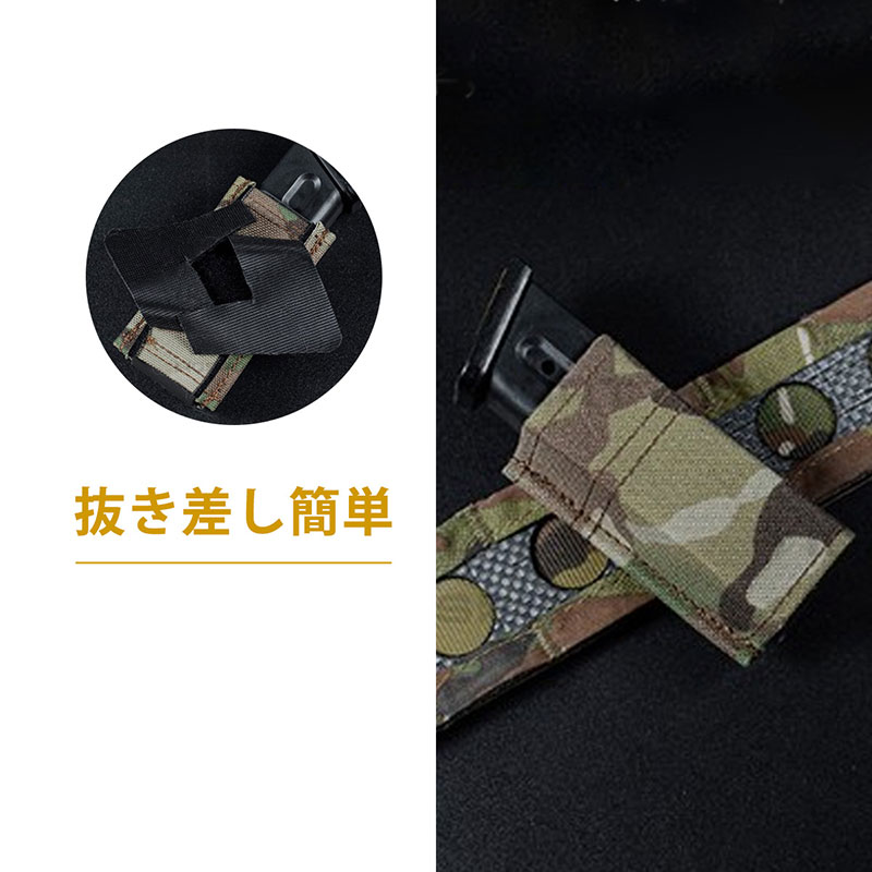 実物 esstac 5.56 シングル+シングルピストル マグポーチ セット SHEKKIN GEARS Esstacタイプ KYWI ダブル ピストル + 556