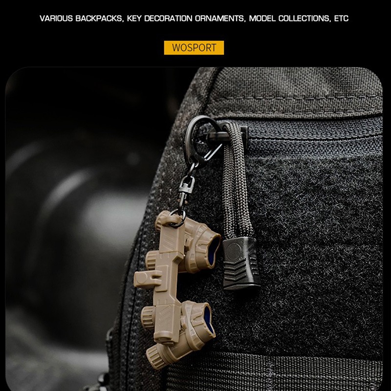 WoSporT GPNVG-18 ダミーナイトビジョン(NVG) キーチェーン Black