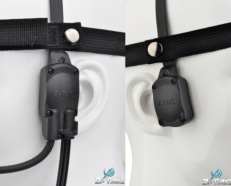 Z-Tactical Atlantic MH180-Vタイプ タクティカル骨伝導ヘッドセット