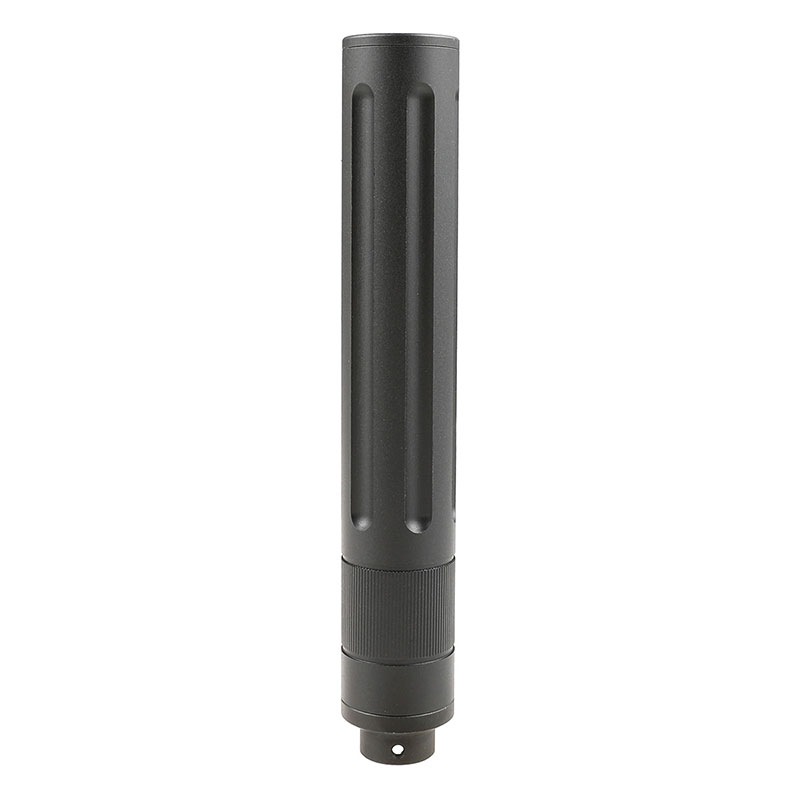 SLONG Airsoft フルートスリムサイレンサー (14mm逆ネジ/Φ28×165mm