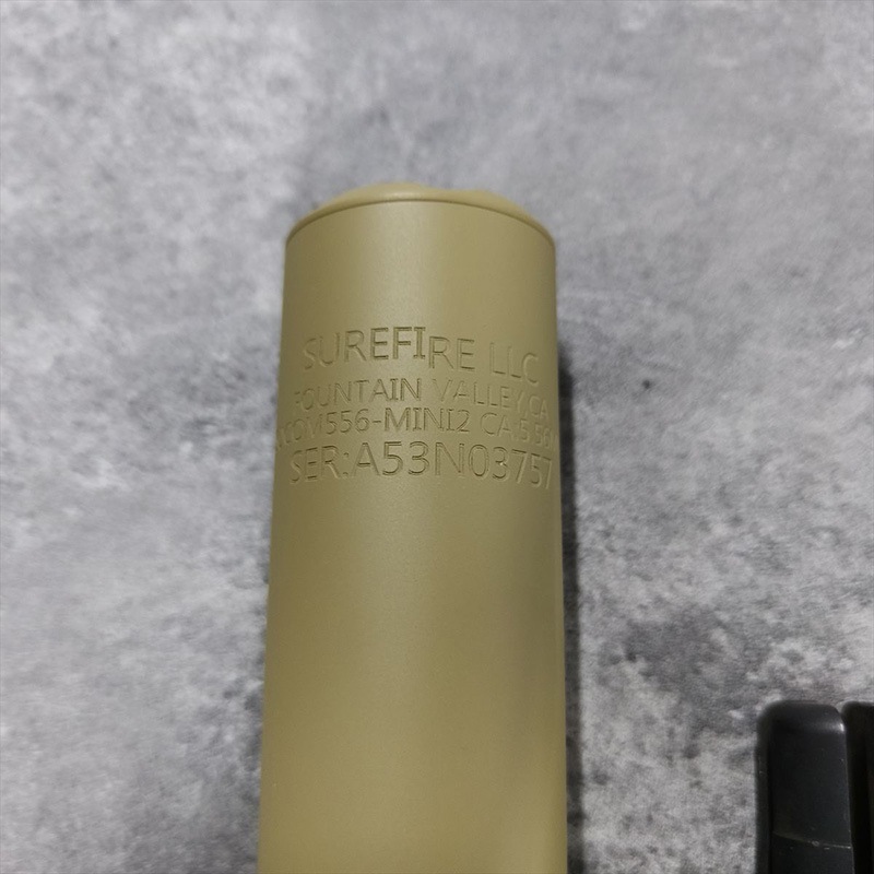 訳あり品】5KU SF SOCOM556-MINI2タイプ サプレッサー DE (14mm逆ネジ