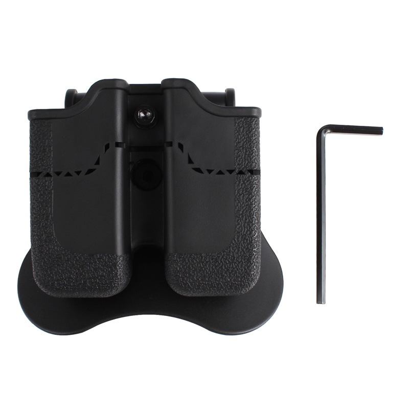 Amomax Beretta/HK エアソフトダブルマガジンポーチ Black (Beretta