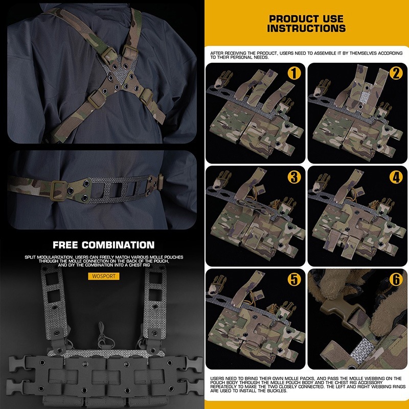 WoSporT GBRSスタイル モジュラー チェストリグ Lite CB | サバゲー