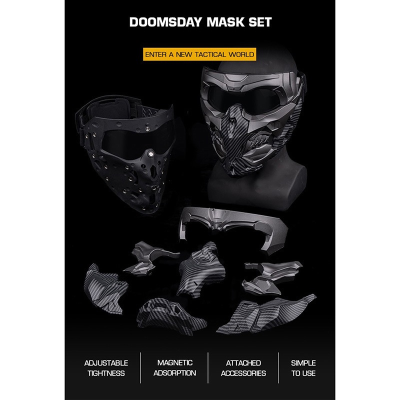 WoSporT Doomsday(ドゥームズデイ)マスクセット Black