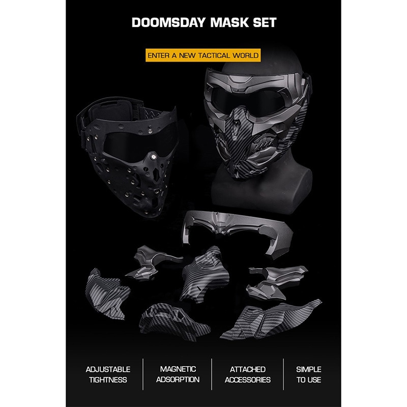 WoSporT Doomsday(ドゥームズデイ)マスクセット Carbon Fiber