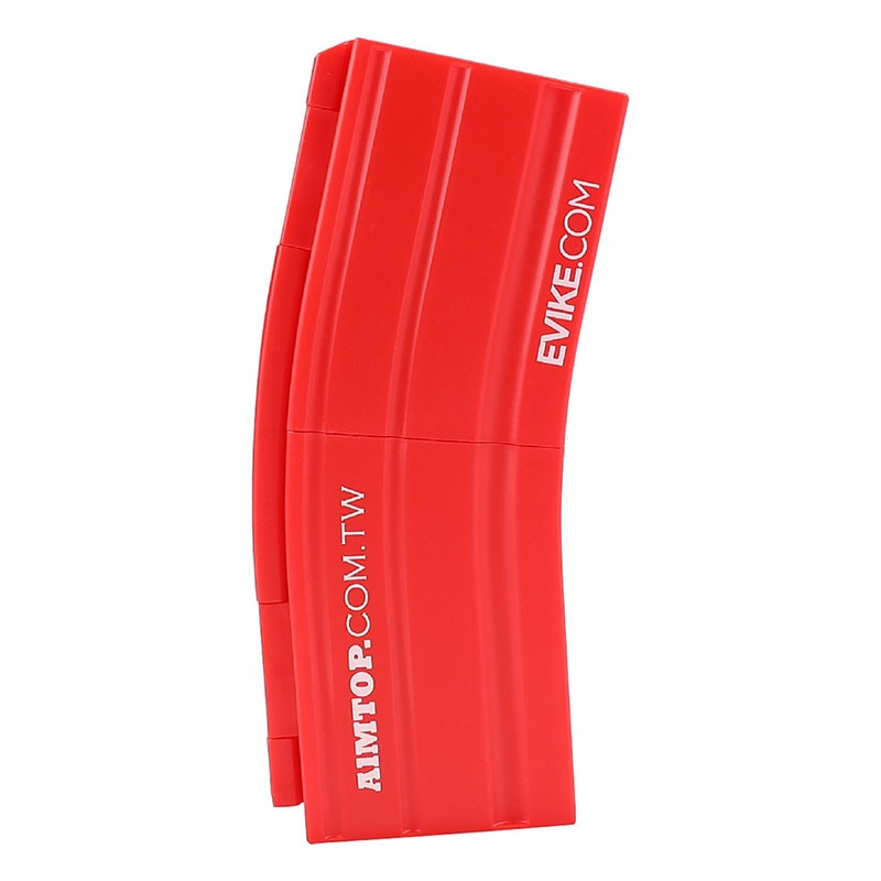 AIMTOP/EVIKE M4マガジン型ユーティリティーケース RED | ミリタリー