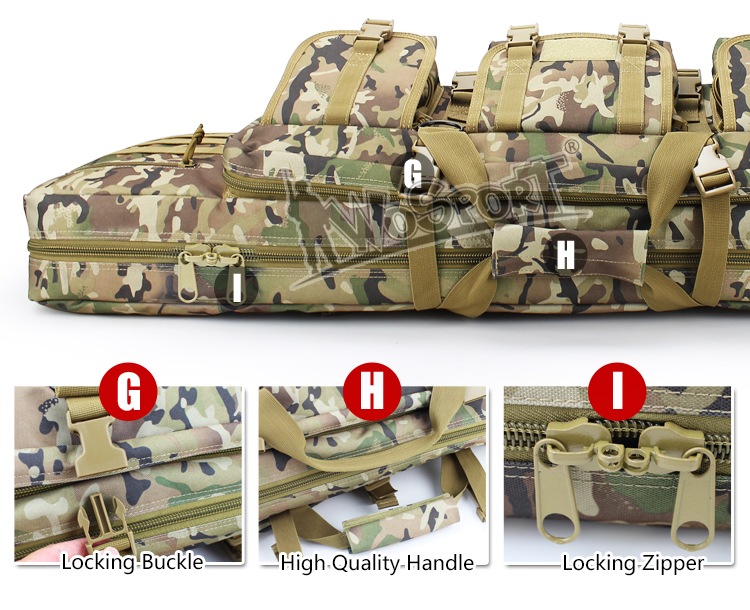 WoSporT ラージキャパシティー デュアルガンケース(92cm） TAN