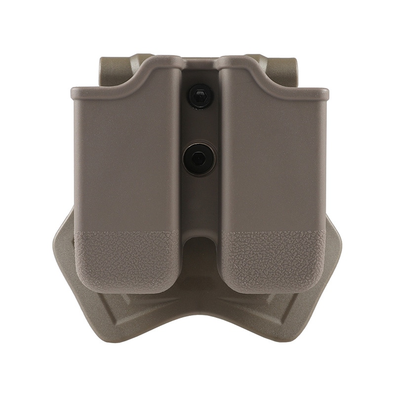 Amomax Glock エアソフトダブルマガジンポーチ FDE (G17/G18/G19