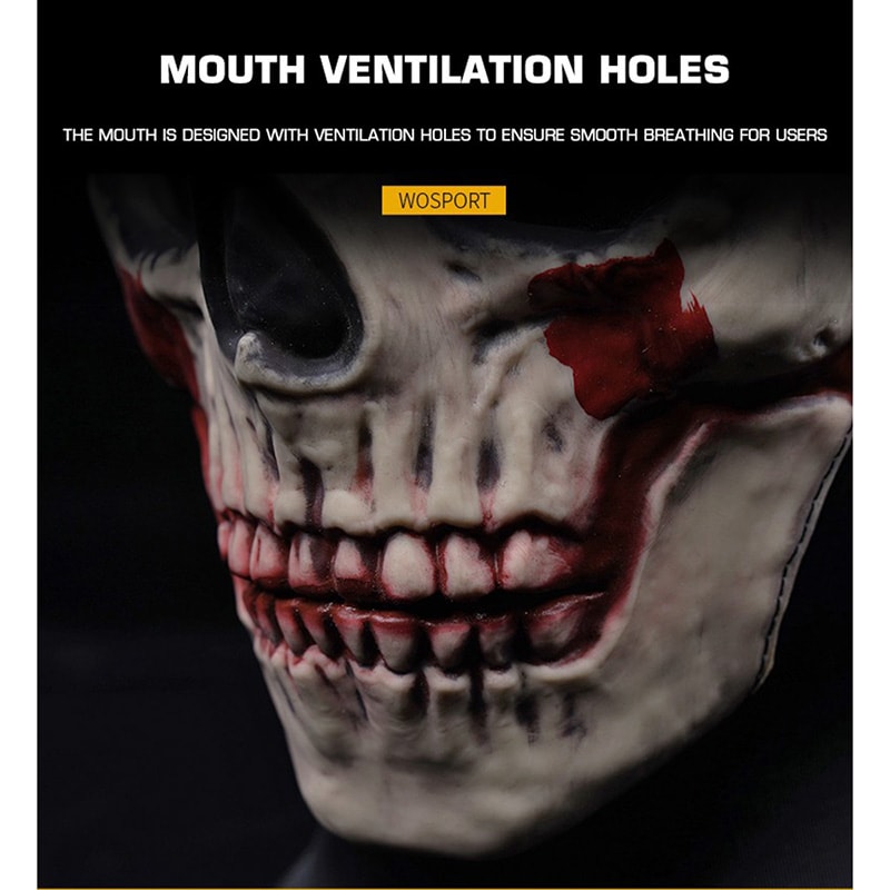 WoSporT ゴーストスカルバラクラバ White | ヘッドウェア,マスク