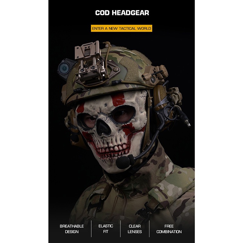 WoSporT ゴーストスカルバラクラバ White | ヘッドウェア,マスク