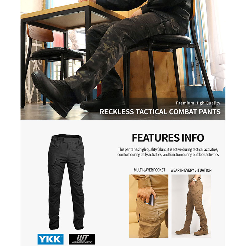 VanceFly Reckless タクティカル コンバット パンツ MultiCam L