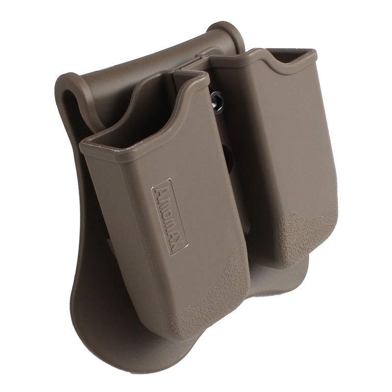 Amomax Beretta/Sig Sauer エアソフトダブルマガジンポーチ FDE
