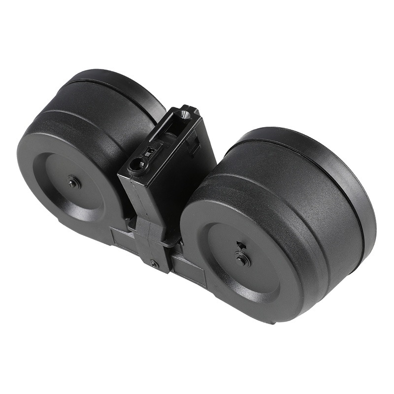 BattleAxe M4/M16用 C-MAG型電動ドラムマガジン 2500連 BK ブラック