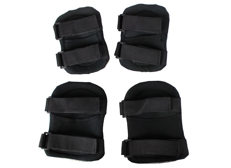 WoSporT U.S. ARMY ミリタリーエルボー/ニーパッドセット BK