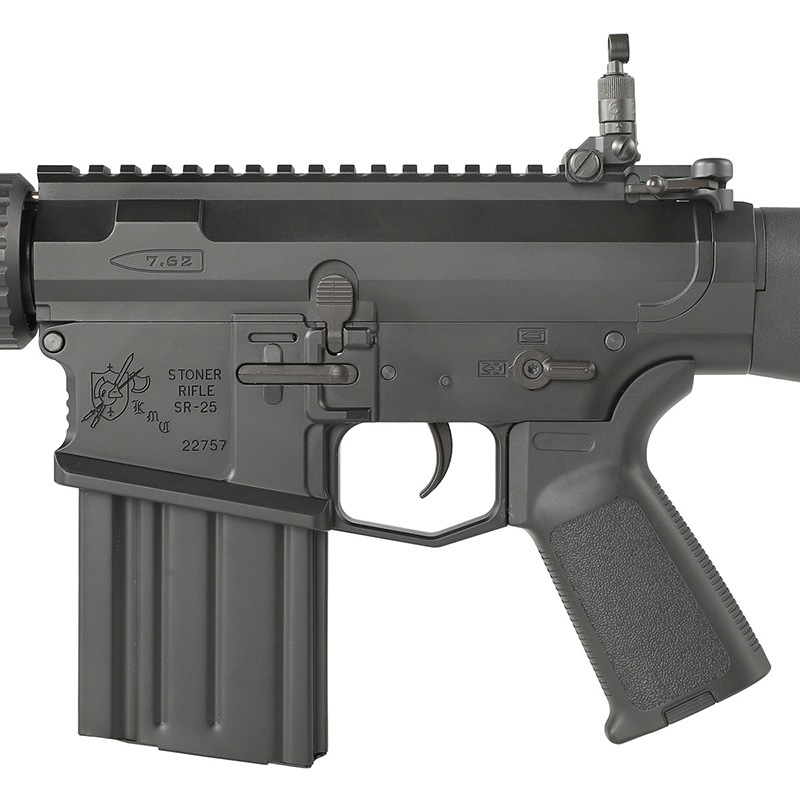 スタンダード電動ガンSR25 (ちゃん) AVENGER KAC SR-25 スポーツライン電動ガン BK