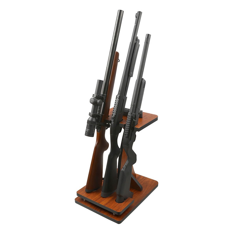 SAA ボルトアクション/ショットガン用リアルウッドガンラック 3丁掛け