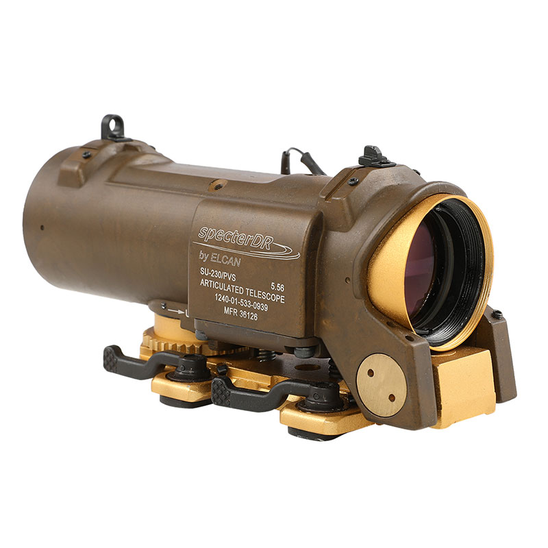 ELCAN SPECTER DR 固定4倍 TANカラースコープ エルカン 新型 ワイド視野仕様 ELCAN SPECTOR DR タイプ 4倍固定スコープ