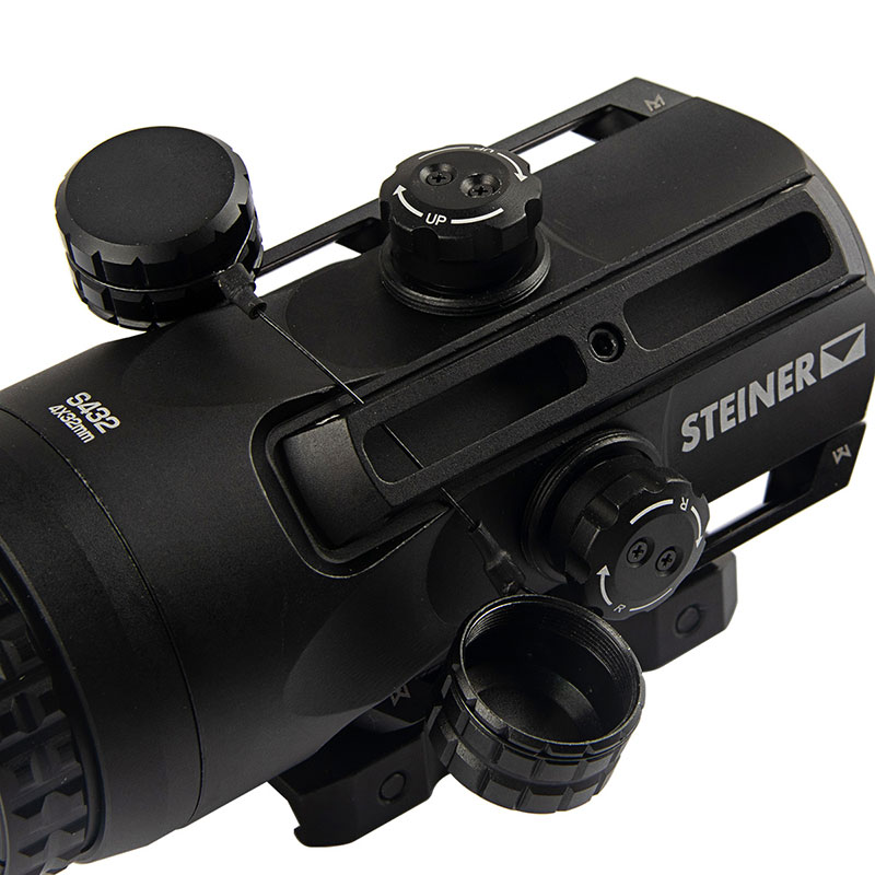S432 4x32プリズムスコープ(黒) STEINER OPTICS S432タイプ 4x32 スコープ ブラック | エアガン
