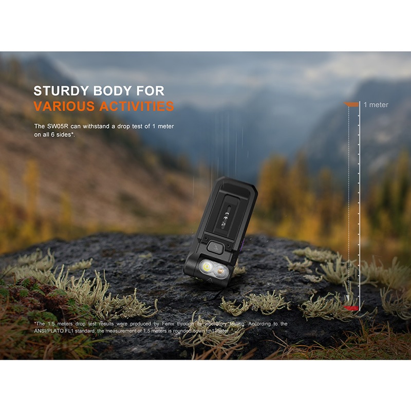 FENIX(ե˥å) SW05R-UV ѥȥǥ奢饤(UV) եå饤 150롼/39mȼ Type-C  ݡ֥饤 LED饤 