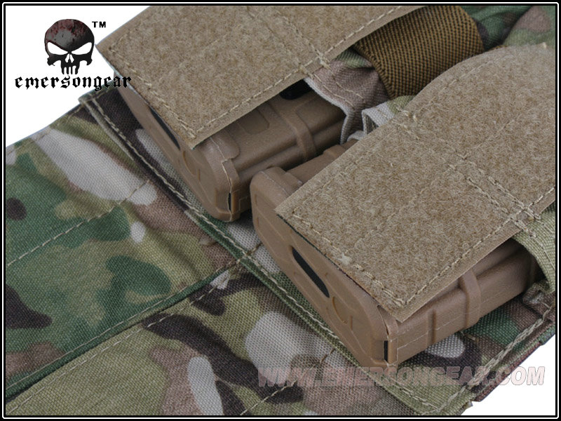 EMERSON LBTスタイル M4ダブルマガジンポーチ マルチカム MC【メール便