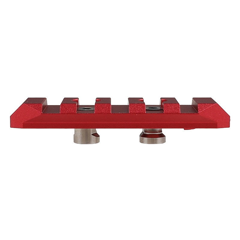 SLONG Airsoft KeyMod レールセクション (5スロット/65mm) RED