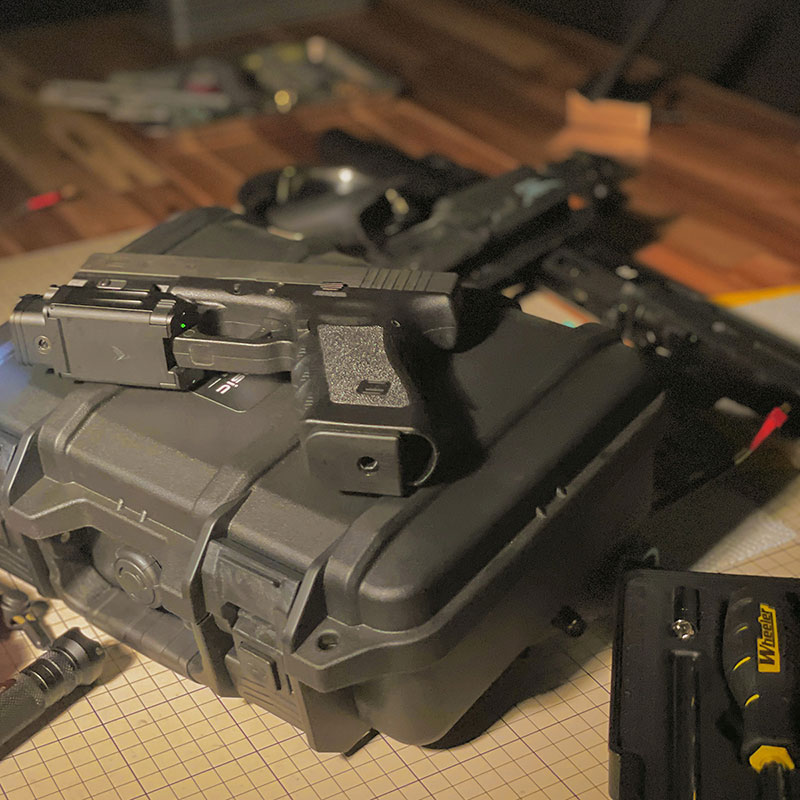 HTGベーシック ガンケース ハードケース ハンドガンケース IP67防塵