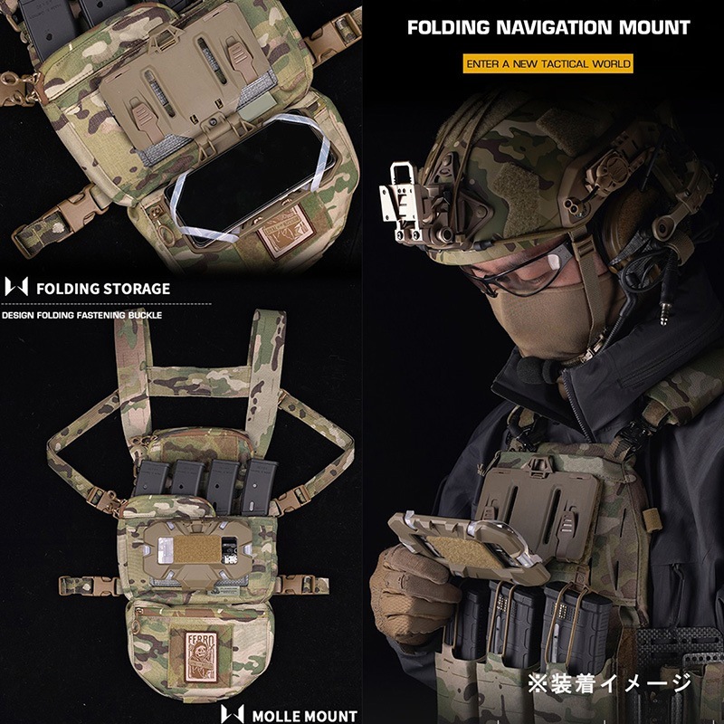 WoSporT S&Sスタイル フリップライト NAVボード BK | サバゲー装備品