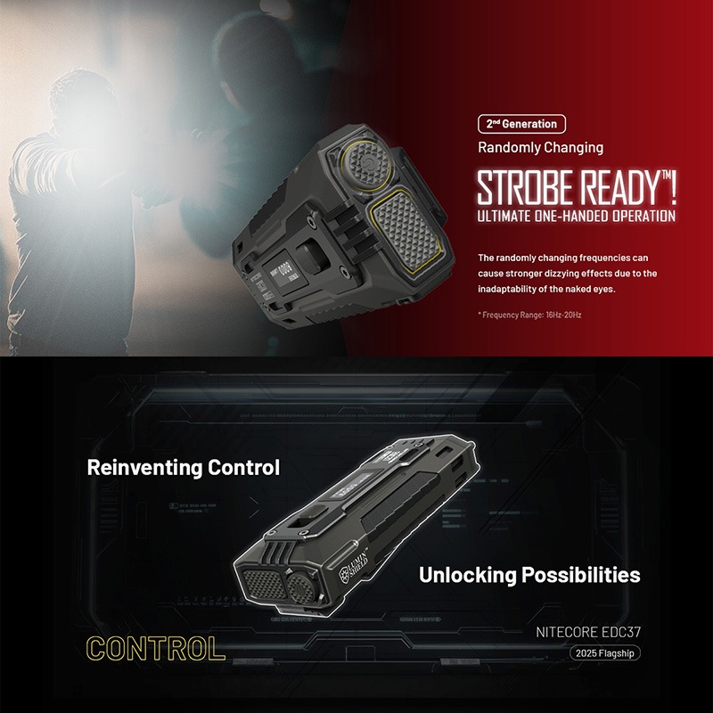 NITECORE(ナイトコア) EDC37 タクティカル フラッシュライト 最大8000