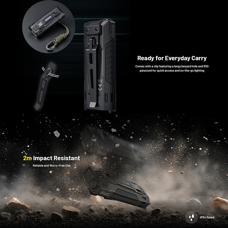 NITECORE(ナイトコア) EDC37 タクティカル フラッシュライト 最大8000